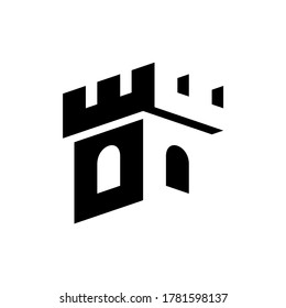 Castle Logo. Icon design. Template elements