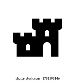 Castle Logo. Icon design. Template elements