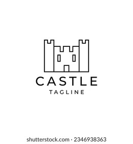 Castle logo icon design template