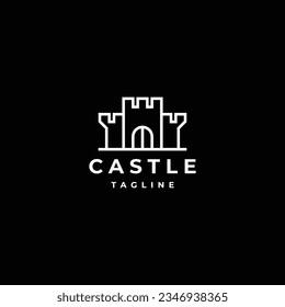 Castle logo icon design template