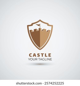 Castle logo icon design template