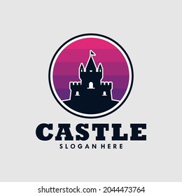 castle logo icon design template.vector illustration