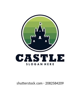 castle logo icon design template.vector illustration