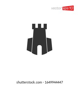 Castle Logo Icon Design Vector