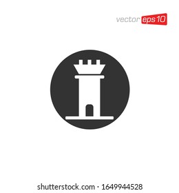 Castle Logo Icon Design Vector