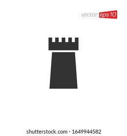 Castle Logo Icon Design Vector