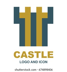 Castle logo, icon, and illustration