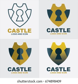 Castle logo, icon, and illustration