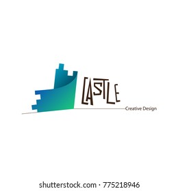 Castle Logo Icon. Modern design.Vector illustration