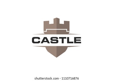 Castle logo, icon, symbol design template