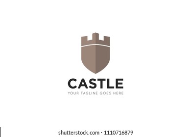 Castle logo, icon, symbol design template