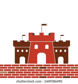 castle logo icon vector illustration design template