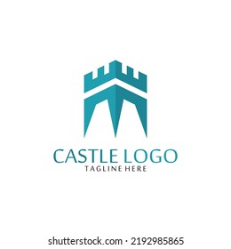 ilustración vectorial de icono de castillo