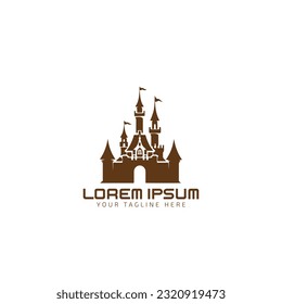 Castle logo icon vector illustration design template