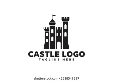castle logo icon vector illustration	