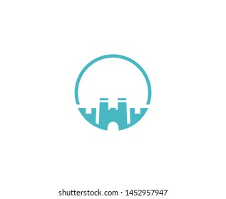 Castle logo icon vector tower 