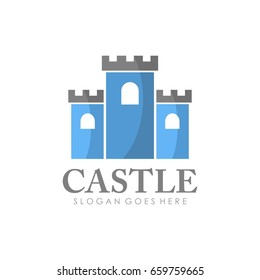 Castle logo illustration vector