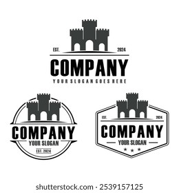 Logotipo del castillo, Vector del logotipo del reino