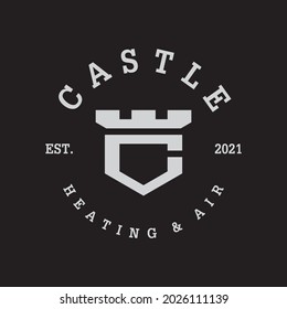 castle logo , simple and clean