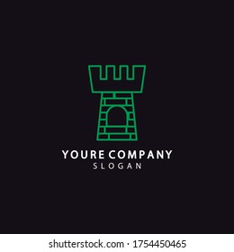 
Castle logo, simple castle logo template