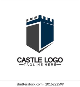 Castle Logo symbol vector illustration design template
