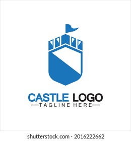 Vektorgrafik-Design-Vorlage für das Schloss-Logo