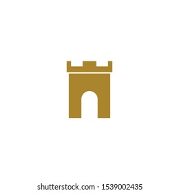 Castle logo template vector icon design