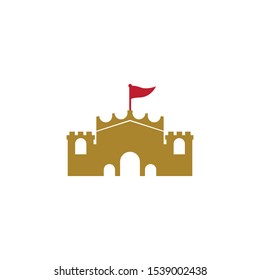 Castle logo template vector icon design