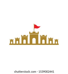 Castle logo template vector icon design