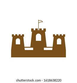Castle logo template vector icon design