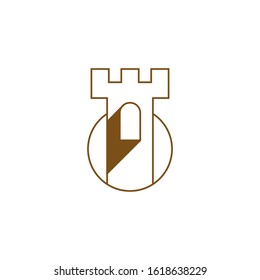 Castle logo template vector icon design
