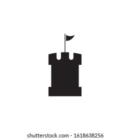 Castle logo template vector icon design