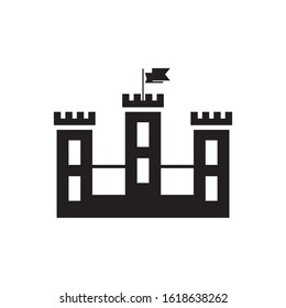 Castle logo template vector icon design