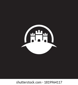 Castle logo template vector icon design