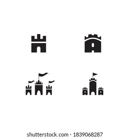 Castle logo template vector icon design