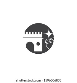 Castle Logo Template vector symbol nature