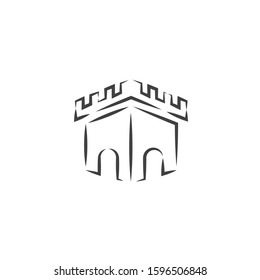 Castle Logo Template vector symbol nature