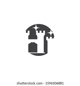 Castle Logo Template vector symbol nature