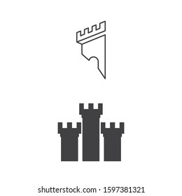 Castle Logo Template vector symbol nature
