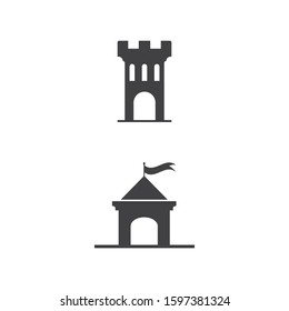 Castle Logo Template vector symbol nature