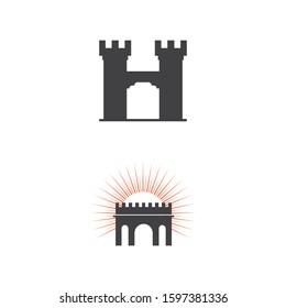 Castle Logo Template vector symbol nature