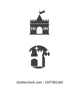 Castle Logo Template vector symbol nature