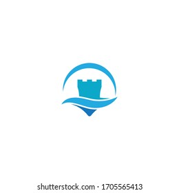 Castle Logo Template vector symbol nature