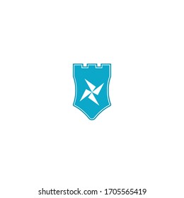 Castle Logo Template vector symbol nature