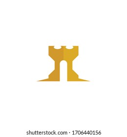 Castle Logo Template vector symbol nature