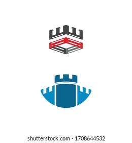 Castle Logo Template vector symbol nature