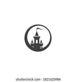 Vorlage für das Castle-Logo, Vektorsymbol