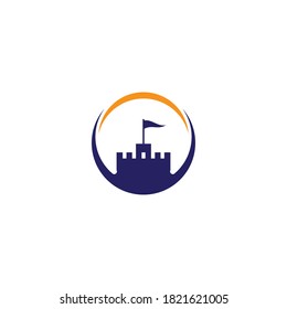 Castle Logo Template vector symbol nature