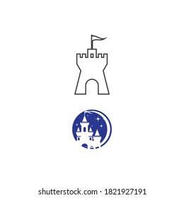 Castle Logo Template vector symbol nature