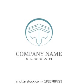 Castle Logo Template vector symbol  icon design